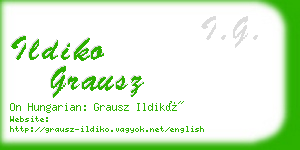 ildiko grausz business card